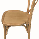 Silla de boda de madera CROSS-BACK WOOD roble claro