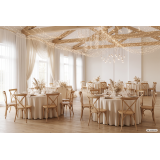 Silla de boda de madera CROSS-BACK WOOD roble claro