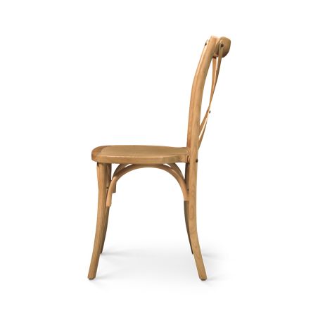 Silla de boda de madera CROSS-BACK WOOD roble claro