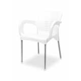 La silla de terraza para restaurante BISTRO blanco