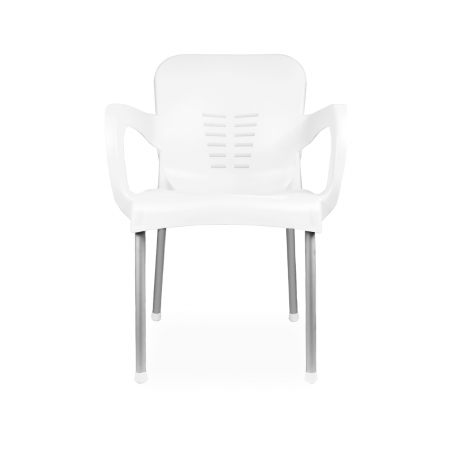 La silla de terraza para restaurante BISTRO blanco