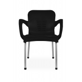 La silla de terraza para restaurante BISTRO negro