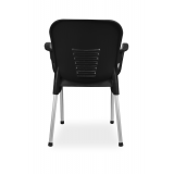 La silla de terraza para restaurante BISTRO negro