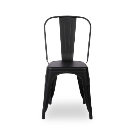 Silla de bar PARIS inspirado en TOLIX negro