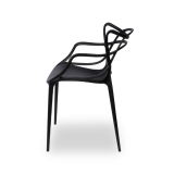 La silla de cafetería VEGAS negro