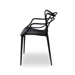 La silla de cafetería VEGAS negro