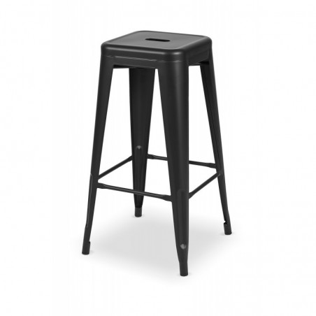 Hoker de bar PARIS inspirado en TOLIX negro