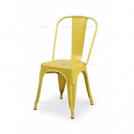 Silla de bar PARIS inspirado en TOLIX amarillo